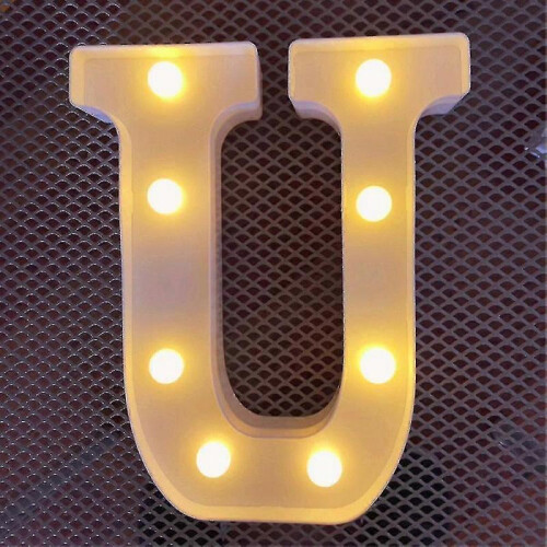 (U) Alphabet Letter Led Light Luminous Lamp Decor Party Night Light