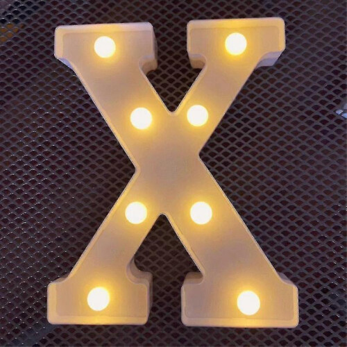 (X) Alphabet Letter Led Light Luminous Lamp Decor Party Night Light