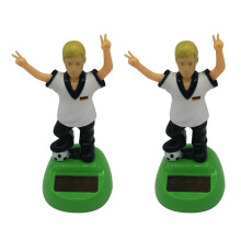 Football Thema Swing Auto Ornament Multi 2 Stuks 6,5x7,5x12 Cm