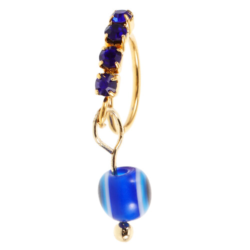 4 Evil Eye Neusring Roestvrijstalen Ring Vrouwen