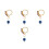 4 Evil Eye Neusring Roestvrijstalen Ring Vrouwen 8