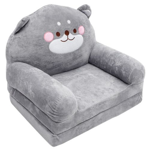 Jungen Und Elefantförmiger Klappbarer Plüsch Sofa Sitz Sessel