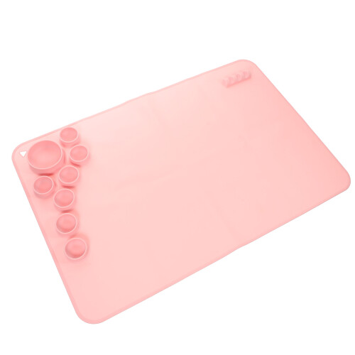 Malunterlage Silikon, Antihaft-Silikon Bastelmatte, Rosa, 1