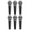 6Pcs Lightweight Black Pretend Play Microphone Models for Roleplay 1