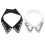 2 Set Blusenkragen Damen Weiß 9