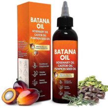 (3PCS)Batana Hair Growth Oil - 4-in-1 Unrefined Blend with Rosemary, Castor & Pumpkin Seed | Nourishes & Strengthens Hair