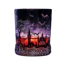(C) 350ML Creative Bat Castle Design Set  Whiskey Decanter  Grade Gift Halloween Bar Decor  Whiskey Decanter Glass - DSW