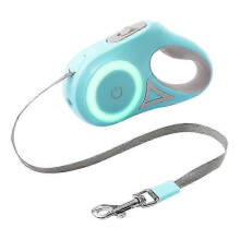 (5 m, Mint Green) 3/5 Meters Telescopic Dog Leash with Light Durable Metal Buckle Dog Leash for Large Medium Small Dog