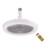 (Gray) Ceiling Fan Light Enclosed Low Profile Fan Ceiling Light Dimmable for Bedroom 1