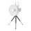 (No Remote control) 2 in 1 4000mAh Remote Control Table Fan Camping Fan with LED Light+Tripod 1