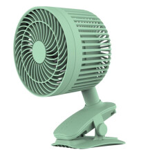 (Green) Mini Desktop Clip Fan 3-speed Mute With Strong Wind Rotating For Home Bedroom