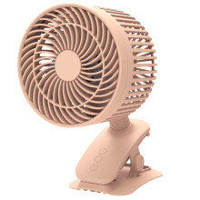 (Pink) Mini Desktop Clip Fan 3-speed Mute With Strong Wind Rotating For Home Bedroom