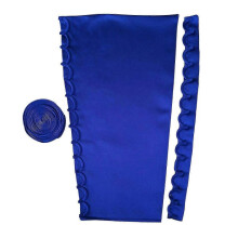 (Royal Blue) Champagne Satin Corset Back Sets with Adjustable Rope and Shielded Buttonhole Cords for Bridal and Evening Gowns