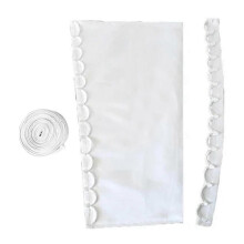 (White) Champagne Satin Corset Back Sets with Adjustable Rope and Shielded Buttonhole Cords for Bridal and Evening Gowns