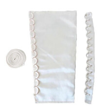 (champagne) Champagne Satin Corset Back Sets with Adjustable Rope and Shielded Buttonhole Cords for Bridal and Evening Gowns