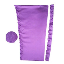 (Purple) Champagne Satin Corset Back Sets with Adjustable Rope and Shielded Buttonhole Cords for Bridal and Evening Gowns