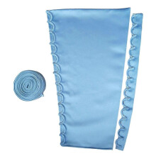 (Light blue) Champagne Satin Corset Back Sets with Adjustable Rope and Shielded Buttonhole Cords for Bridal and Evening Gowns