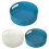 (Blue) Kitchen Turntable with Rotation Storage Rack and 2pcs Lazy Susan Trays 1