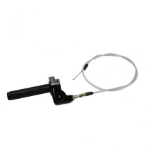 (Black) Twist Throttle Accelerator Handle Grips for 22mm Bar Durable Throttle Cable