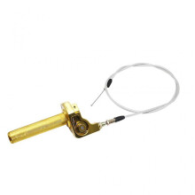 (Yellow) Twist Throttle Accelerator Handle Grips for 22mm Bar Durable Throttle Cable