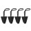 (Black) 4pcs Best Universal Kayak Scupper Plug Kit f54 1