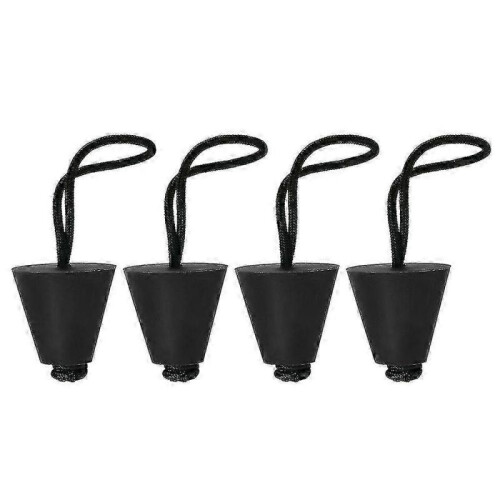 (Black) 4pcs Best Universal Kayak Scupper Plug Kit f54