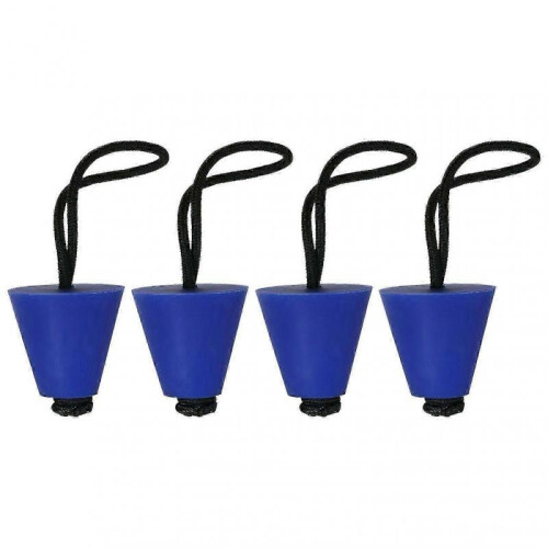 (Blue) 4pcs Best Universal Kayak Scupper Plug Kit f54 2