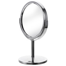 Vanity Spiegel Klassisch Silber Metall 1Stk