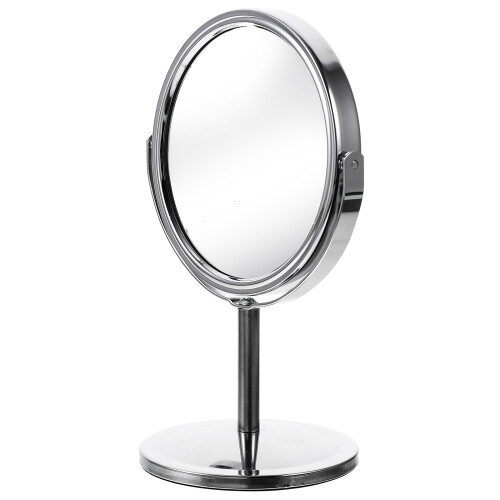 Vanity Spiegel Klassisch Silber Metall 1Stk