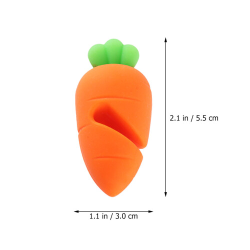 6Pz Cucina Sollevatore Per Coperchio in Silicone Arancione 2