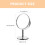 Vanity Spiegel Klassisch Silber Metall 1Stk 3