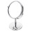 Vanity Spiegel Klassisch Silber Metall 1Stk 9