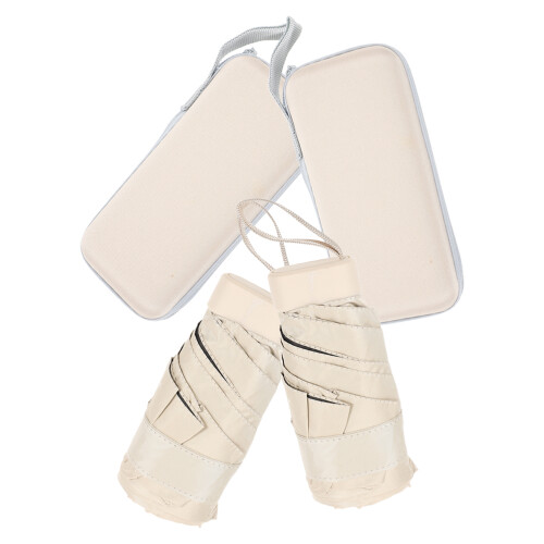 Reise UV Schutzschirm Tragbar Beige