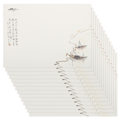 10 Sets Vintage Schreibpapier Briefpapier Set