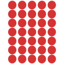 Double Sided Stickers Runde Klebebänder Rot 100 Haftend