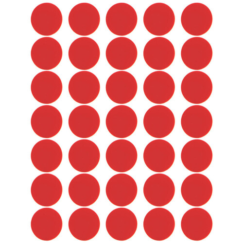 Double Sided Stickers Runde Klebebänder Rot 100 Haftend