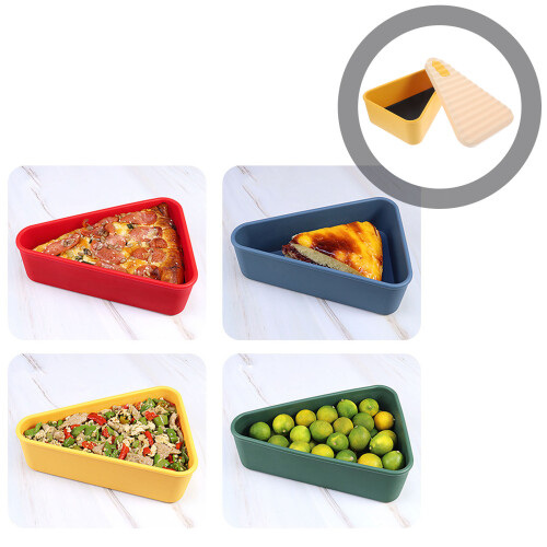 Boîte Silicone Épaisse Pizza Stockage Transport Commode 2
