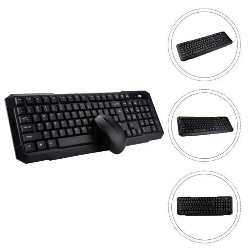 Wireless Keyboard Mouse Set USB Für Laptop Desktop ABS 1