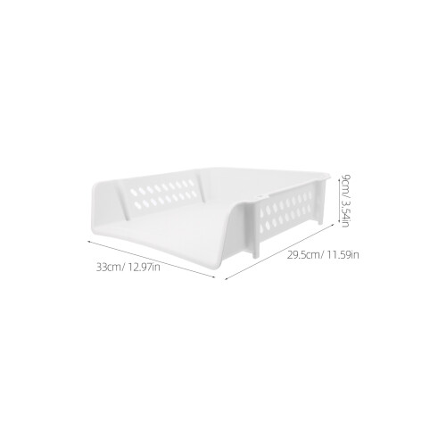 2 Ordner Hefter Büro Ablage 33x29,5x9 Cm Weiß 1