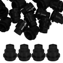 Worgeous 20 Radmutterkappen Autozubehör Reifendeckel Schwarz