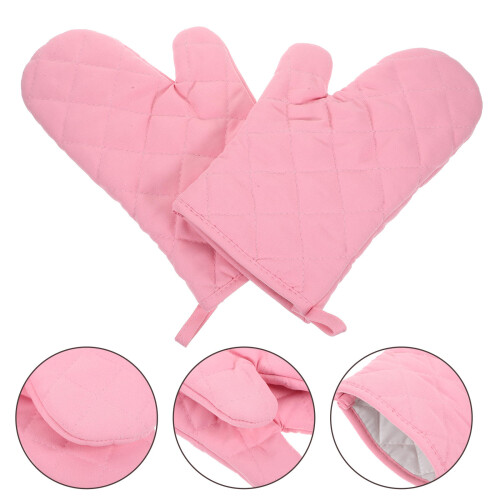 1 Paar Dickpolyester Küchenhandschuhe Für Töpfe 2