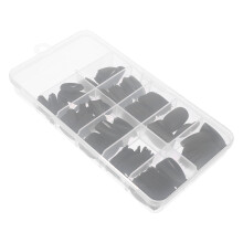 240 Designed Nail Tips Schwarz Falsche Nägel Für Wochenenddates