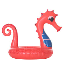 Schwimmring Pool Schwimmspielzeug Seepferdchenform PVC Rot 1 Set
