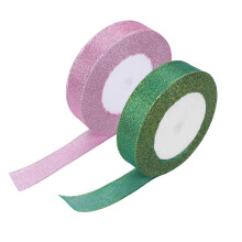 Wrapping Ribbon Recycelbar Einfarbend Grün 2