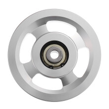 Gymnastikgeräteteile Umlenkrolle Silber 1 Satz 4,5x4,5x0,4 Zoll