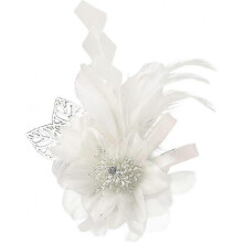 (Type a Beige)Fast shopping Feather Flower Brooch Pins Vintage Elegant Brooch Lapel Pin Jewelry Corsage for Hat Bag Dress Suit Gifts for Women