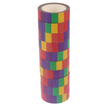 10 Washi Tape Regenbogenmuster Aufkleber Scrapbooking Zubehör