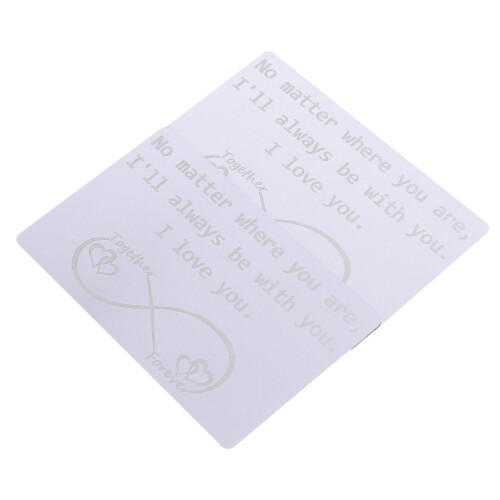 2St Rvs Wallet Insert Kaarten Met Romantische Teksten