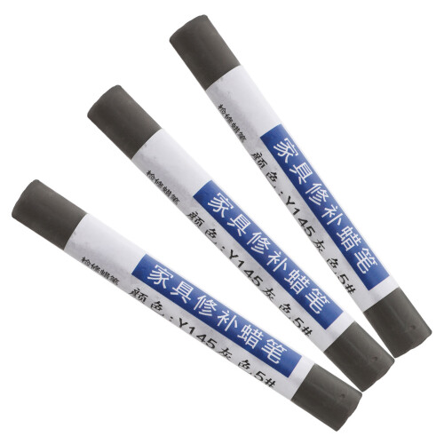 3Pièces Kit Réparation Bois Cire Clair Pour Rayures Trous