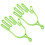 2Stück Kreative Golfs-Handschuh-Halter Handschuh- 9